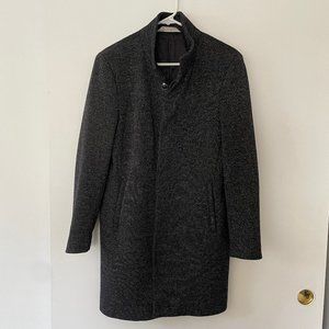 Zara men's thigh-length peacoat
